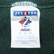 XL/古着 ジャージーズ 長袖 スウェット メンズ 00s アリゾナ 大きいサイズ クルーネック 緑 グリーン 24jan13 中古 スエット トレーナー ト_画像3