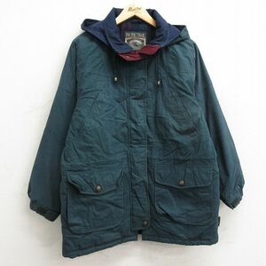 古着 長袖 パシフィックトレイル ジャケット マウンテン パーカー レディース 00s 大きいサイズ 緑 グリーン 24jan13 中古 アウター ジャン