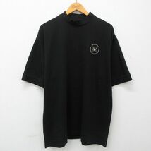 XL/古着 半袖 ビンテージ Tシャツ メンズ 00s ゴルフ 大きいサイズ コットン クルーネック 黒 ブラック 23apr11 中古_画像1