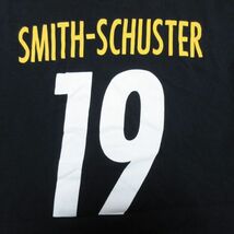 XL/古着 半袖 Tシャツ メンズ NFL ピッツバーグスティーラーズ ジュジュスミスシュスター 19 大きいサイズ クルーネック 黒 ブラック_画像4