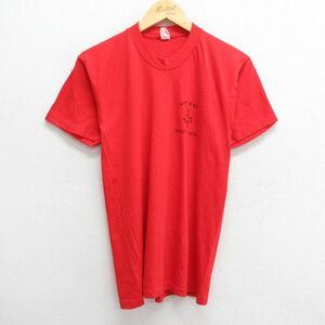 S/古着 半袖 ビンテージ Tシャツ メンズ 80s サンファン プエルトリコ クルーネック 赤 レッド 23aug17 中古