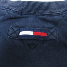 XL/古着 トミーヒルフィガー TOMMY HILFIGER ゴルフ 長袖 ブランド スウェット メンズ 90s ミシガン 刺繍 大きいサイズ クルーネック 濃紺_画像4