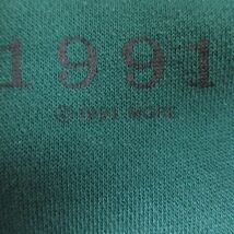 XL/古着 IOU 長袖 スウェット メンズ 90s アメリカン 刺繍 大きいサイズ ラグラン クルーネック 緑 グリーン spe 24jan20 中古 スエット ト_画像3