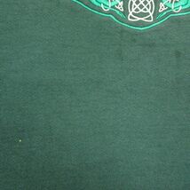 XL/古着 フルーツオブザルーム 長袖 スウェット メンズ 90s アイルランド 刺繍 大きいサイズ クルーネック 緑 グリーン 24jan20 中古 スエ_画像4