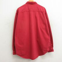 XL/古着 リーバイス Levis 長袖 ブランド シャツ メンズ 00s 大きいサイズ コットン 赤 レッド 24jan22 中古 トップス_画像2