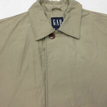 XL/古着 ギャップ GAP 長袖 コート メンズ 00s ロング丈 ベージュ カーキ 内側キルティング 24jan23 中古 アウター_画像7