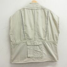 XL/古着 フィッシング ベスト メンズ 80s 大きいサイズ 薄ベージュ カーキ 24jan29 中古 アウター_画像2