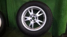 ◆ トヨタ ZVW30 純正 アルミホイール スタッドレスタイヤ 15インチ 4本 6.0J PCD100 5穴 +45 195/65R15 BS 19年 溝6.5㎜ 中古 L131_画像3