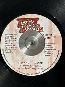 Cocoa Tea-Cutty Ranks / RIP AND RUN OFF (7')