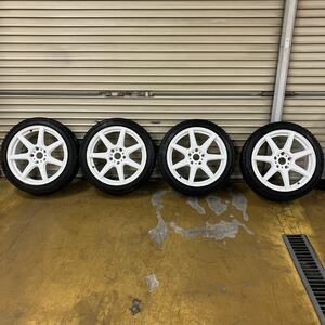 ワークエモーション　タイヤホイール4本セット　T7R 18×8.5j +38 120 スタッドレスタイヤ付き　ブリザック