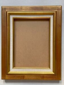空額 F４ ( 242×333mm ) 油彩用 額 額縁 ゴールド ガラス面 アンティーク調 合わせやすい アート インテリア 作品展示