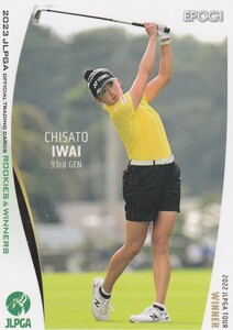 岩井千怜 epoch エポック 2023 ROOKIES & WINNERS レギュラーカード JLPGA 女子プロゴルフ