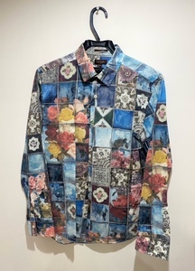 Paul Smith 見える世界観 花柄 高級ライン COLLECTION 希少 Mサイズ ポールスミス コレクション シャツ 長袖 総柄 フラワー マルチカラー