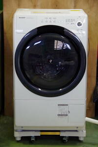 ◆36◆USED◆動作美品◆SHARP シャープ ES-S7F-WL ドラム式洗濯乾燥機 2021年製 左開き 洗濯7kg 乾燥3.5kg ホワイト