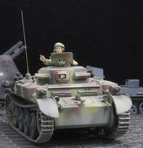 1/35 ドイツ陸軍 Ⅱ号火焔放射戦車フラミンゴ「214」フィギュア付き 制作完成品_画像6