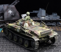 1/35 ドイツ陸軍 Ⅱ号火焔放射戦車フラミンゴ「214」フィギュア付き 制作完成品_画像4