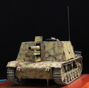 1/35 ドイツ軍 Sig33B（33B型）Ⅲ号突撃歩兵砲 第23装甲師団第201戦車連隊「G4」号車 制作完成品 （ベースサイズ長さ20cｍ×幅15cｍ）