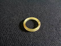 ＊100円～【美品】NECESSARY or UNNECESSARY 刻印 BUTTON RING INK ボタンリング 指輪 BEIGE 約15号 男女兼用＊K-09_画像5