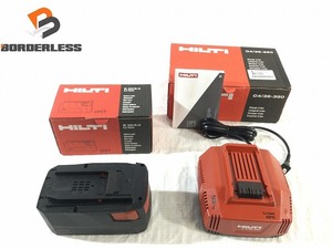 ☆未使用品 バッテリ+充電器☆HILTI ヒルティ リチウムイオンバッテリー B36/9.0 充電器 C4/36-350 84345