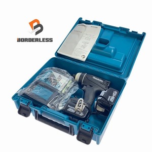 ☆未使用品☆ makita マキタ 充電式4モードインパクトドライバ TP131DRFXB 黒/ブラックバッテリー2個(14.4V 6.0Ah)充電器+ケース 84046