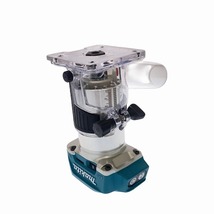 ☆極美品☆makita マキタ 18V 充電式トリマー RT50D バッテリー(18V 3.0Ah) ビット付き ルーター 木材加工 穴あけ トリミング 84687_画像3