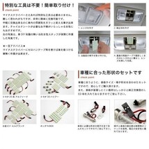 ◆ステップワゴンスパーダ RP3 RP4 RP5 ホンダ 【車検対応261発!!】 LED ルームランプ 7点セット室内灯 STEPWGN 車内 カスタムパーツ_画像2