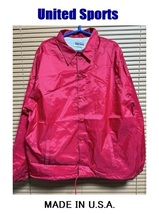 未使用新品★デッドストック★90s★United Sports ユナイテッドスポーツ★MADE IN U.S.A.★コーチジャケット/ウインドブレーカー/L_画像2