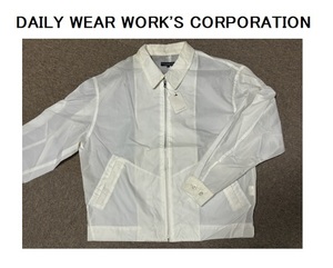 未使用新品★デッドストック★DAILY WEAR WORK'S CORPORATION★ウインドブレーカー/ナイロンジャケット/ブルゾン/L/白