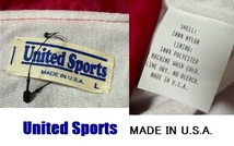 未使用新品★デッドストック★90s★United Sports ユナイテッドスポーツ★MADE IN U.S.A.★コーチジャケット/ウインドブレーカー/L_画像3