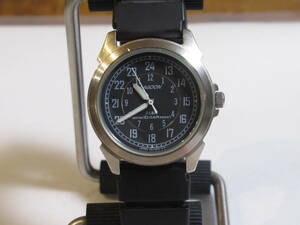 ]*[ Seiko Alba lagoon military type black face boys size 