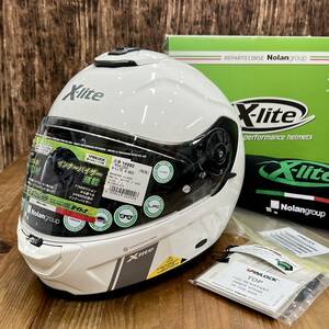 《展示品》NOLAN ノーラン X-LITE X-903 フルフェイスヘルメット モダンクラス　メタルホワイト/3　Ｌサイズ (DAYTONA 14992)