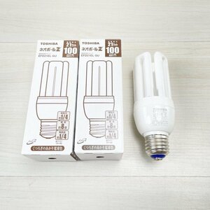 (2個セット)EFD21EL GU 電球形蛍光ランプ 100W形 電球色 東芝 【未使用 開封品】 ■K0040965