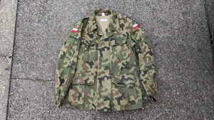 ジャケット ミリタリー 古着 迷彩 フィールドジャケット ARMY ビンテージ カモ、ポーランド軍戦闘服上着、米軍、アメリカ軍、特殊部隊