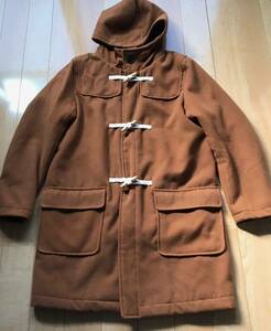  navy duffle coat 137-6-24 men's L Brown Navy