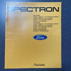  catalog Ame car FORD SPECTRON Ford Spectron 1989 year 1 month version secondhand goods!