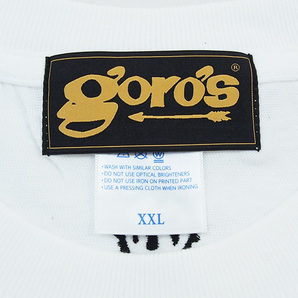 希少 XXL サイズ 新品 goro's yellow eagle forever Tシャツ Tee 白 ホワイト ロゴ ゴローズ gorosの画像4