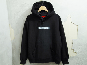 23SS Supreme Motion Logo Hooded Sweatshirt パーカー スウェット フーディー 黒 ブラック Black M モーションロゴ シュプリーム FT