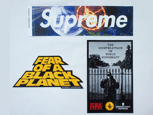 新品 3種セット Supreme UNDERCOVER Public Enemy Sticker Set ステッカー ボックスロゴ パブリックエネミー アンダーカバー シュプリーム 