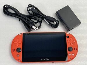 【動作確認済・美品】PS VITA　 ネオン・オレンジ　PCH-2000ZA24【H61671】