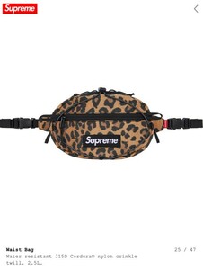 新品未使用 Supreme 20aw Leopard Waist Bag Leopard / 付属品付き シュプリーム ウエストバッグ レオパード ロゴ BoxLogo