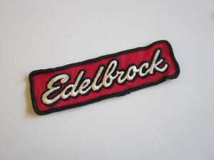 Edelbrock エーデルブロック ロゴ ワッペン/ 刺繍 エンブレム 自動車 カー用品 整備 レーシング F1 キャップ トラッカーキャップ 107