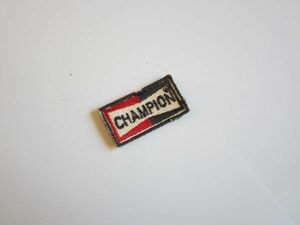 【小さめ】ビンテージ CHAMPION チャンピオン プラグ レーシングチーム メーカー ワッペン/自動車 F1 レーシング 整備 作業着 102