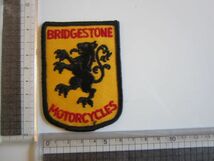 ビンテージ BRIDGESTONE MOTORCYCLES ブリヂストン モーターサイクル ワッペン/自動車 バイク F1 レーシング 整備士 作業着 スポンサー 102_画像7