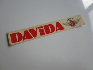 DAVIDA moto ダビダ ステッカー/デカール 自動車 バイク オートバイ レーシング F1 スポンサー クラシック 英国 S91