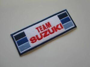 SUZUKI TEAM 鈴木 スズキ チーム レーシング ワッペン/ F1 レーシング 自動車 バイク オートバイ カー用品 整備 カスタム Z01