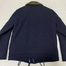 美品『ルードギャラリー RUDE GALLERY』ウール デッキジャケット N-1 ブルゾン　ネイビー　4サイズ(L位)_画像10