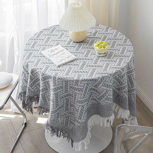  new goods tablecloth multi cover dustproof decoration plain Northern Europe manner 90X90 genuine four rectangle simple gray stylish 
