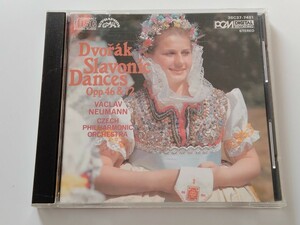【85年旧規格初期盤/見本盤】Dvorak スラヴ舞曲 Slavonic Dances/ ノイマン=チェコ・フィル Neumann,Czech Phil CD DENON 38C37-7491 