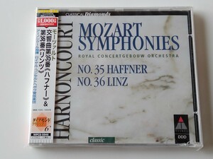 【直輸入未開封/日本盤見本盤】Mozart 交響曲第35番「ハフナー」36番「リンツ」Symphonies No.35 Haffner No.36 linz/Harnoncourt WPCS5946
