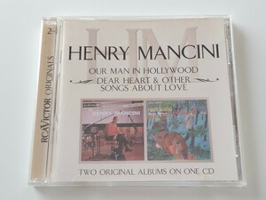 【1962/65名盤2in1】Henry Mancini/ Our Man In Hollywood/Dear Heart & Other Songs CD BMG EU 82876-625912 04年盤,ヘンリー・マンシーニ